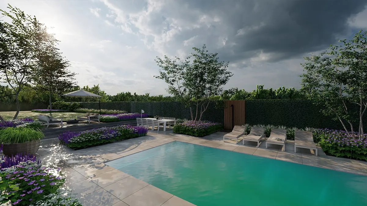 Luxe lounge tuin: een stijlvolle buitenruimte met comfort, sfeer en slimme indeling. Genieten van luxe en rust in je eigen tuin.