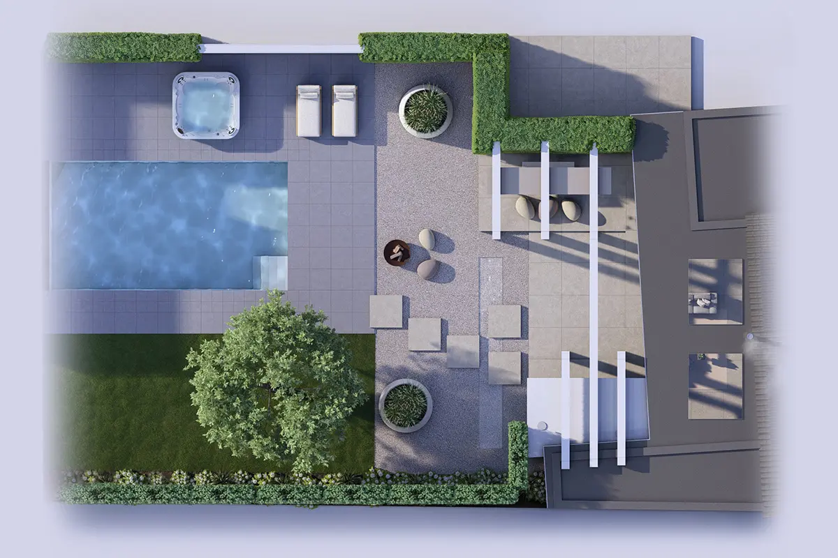 Tuinontwerp 2D Bindels Buiten Beleving
