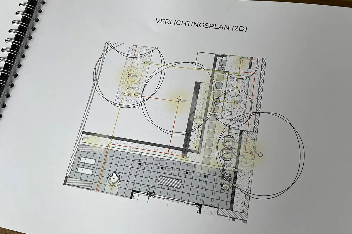 Verlichtingsplan Bindels Buiten Beleving